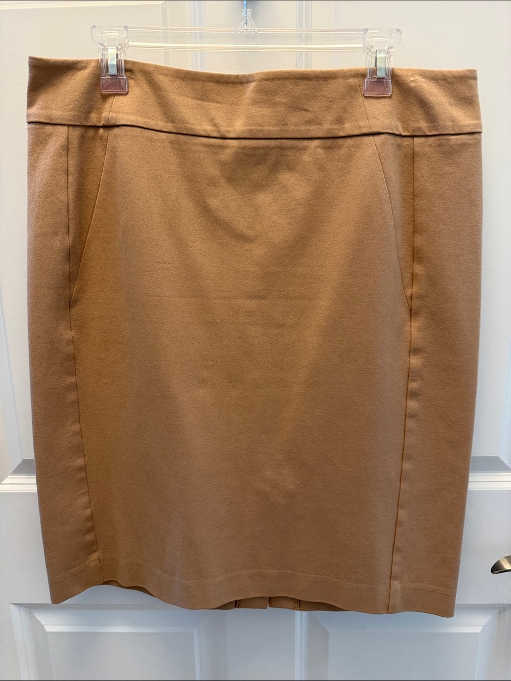 Ann Taylor Camel Pencil Skirt